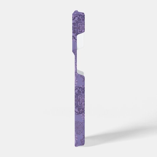 Boho Lila Mandalas iPhone 14 Plus Fall iPhone Hülle (Linke Seite)