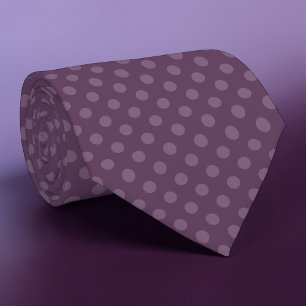 Boho Lila Mini Polka Dots Krawatte