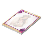 Boho Lila Notizblock (Rotiert)