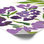 Boho Lila Orange Floral Bridal Willkommen Poster (Ecke)