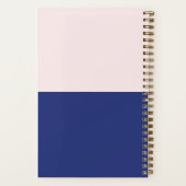 Boho Lila Pink Form & Name Notizblock (Rückseite)