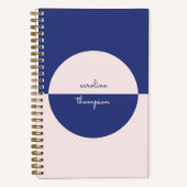 Boho Lila Pink Form & Name Notizblock (Vorderseite)