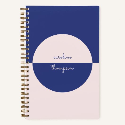 Boho Lila Pink Form & Name Notizblock (Vorderseite)