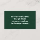 Boho Lila rosa rote Blume in blühender Wasserfarbe Visitenkarte (Rückseite)