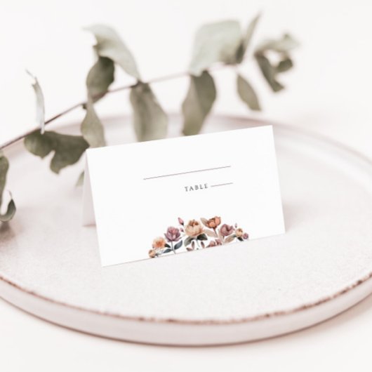 Boho Lila Rose Faltding Wedding Platzkarte