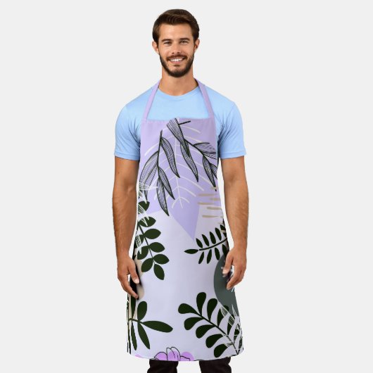 Boho Lila und Lavender Schürze (Getragen)