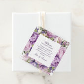 Boho Lilac Floral Wedding Geschenkanhänger (Beispiel)