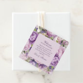 Boho Lilac Floral Wedding Geschenkanhänger (Beispiel)