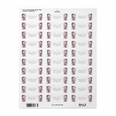 Boho Lilac Peonies Rücksendeadresse (Vorne)