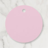 Boho Lilac Wildblumen Babydusche Geschenkanhänger (Rückseite)