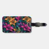 Boho Lilien Blumen Luxus Geburtstagsfeier Gepäckanhänger (Rückseite horizontal)