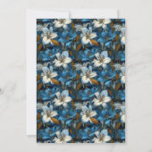 Boho Lilies Inspired 70Th Birthday Einladung (Rückseite)