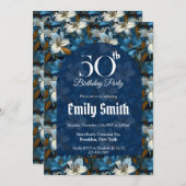 Boho Lilies Inspired 70Th Birthday Einladung (Vorne/Hinten)