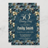 Boho Lilies Petal Kids’ Birthday Einladung (Vorne/Hinten)