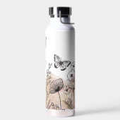 Boho Line Art Blume Trinkflasche (Links)