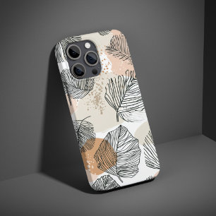 Boho Line Art Floral Ästhetische Pflanze Minimalis iPhone 16 Hülle