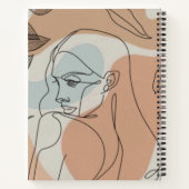 Boho Line Art Notizblock (Rückseite)