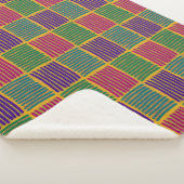 Boho Lines and Dots Sherpa Blanket Sherpadecke (3/4)