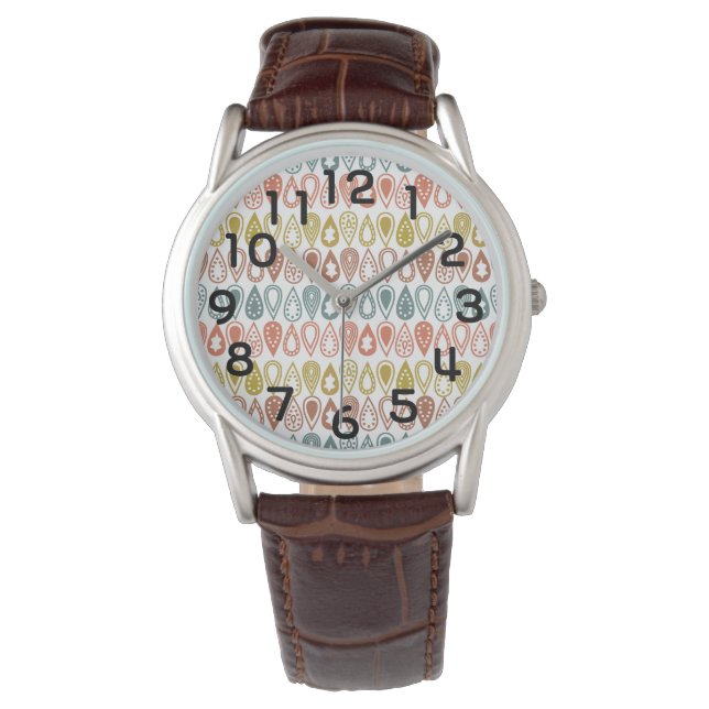 Boho Lines Armbanduhr (Vorderseite)