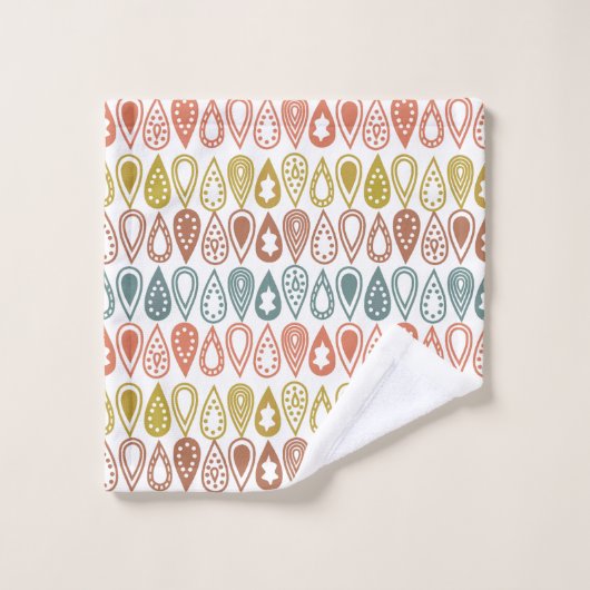 Boho Lines Badhandtuch Set (Waschlappen)