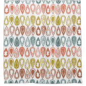 Boho Lines Duschvorhang (Vorderseite)