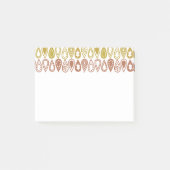 Boho Lines Post-it Klebezettel (Vorderseite)