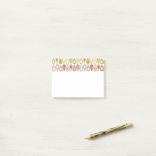 Boho Lines Post-it Klebezettel (Auf Schreibtisch)
