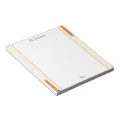 Boho-Linien-Rahmen-Lehrer-Notizblock Notizblock (angewinkelt)