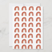 Boho Lion Baby Shower Einladung (Rückseite)