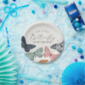 Boho Little Butterfly Baby Duschgeschirr Pappteller (Party)