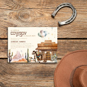 Boho Little Cowboy Western Baby Shower Desert Einladung