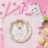 Boho Little Cutie Pie Thanksgiving Baby Shower Pappteller (Party)