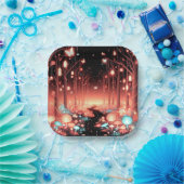 Boho Little Enchanted Forest Baby Shower Pappteller (Party)