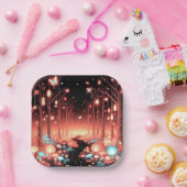 Boho Little Enchanted Forest Baby Shower Pappteller (Party)