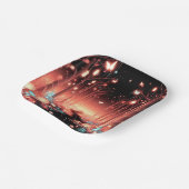 Boho Little Enchanted Forest Baby Shower Pappteller (Gewinkelt)