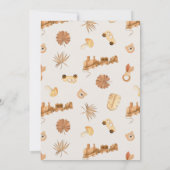 Boho Little Explorer Gender-neutrale Baby-Dusche Einladung (Rückseite)