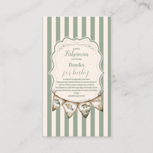 Boho Little Fisherman Fishing Books for Baby Begleitkarte (Vorderseite)