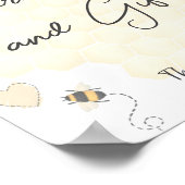 Boho Little Honey Babyduschkarten und Geschenke Un Poster (Ecke)