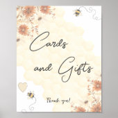 Boho Little Honey Babyduschkarten und Geschenke Un Poster (Vorne)