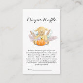 Boho Little Lamb Pumpkin Baby Duwer Windel Raffle Begleitkarte (Vorderseite)
