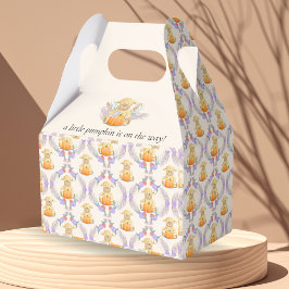 Boho Little Lamb Pumpkin Watercolor Babydusche Geschenkschachtel