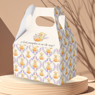 Boho Little Lamb Pumpkin Watercolor Babydusche Geschenkschachtel