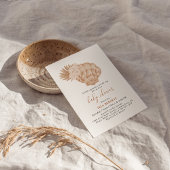 Boho Little Mermaid ist auf dem Weg zur Babydusche Einladung