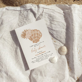 Boho Little Mermaid ist auf dem Weg zur Babydusche Einladung