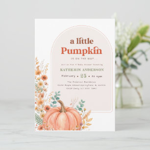 Boho Little Pumpkin auf dem Weg Baby Shower-Einlad Einladung