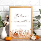 Boho Little Pumpkin Fall Babies sind süß Poster