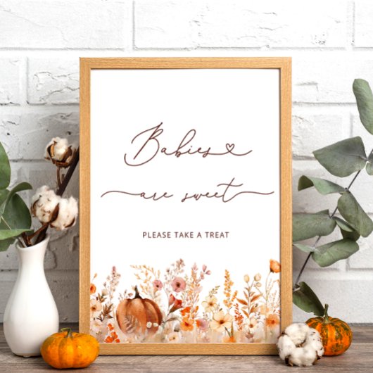 Boho Little Pumpkin Fall Babies sind süß Poster