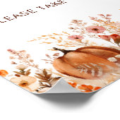 Boho Little Pumpkin Fall Wildblumen Favoriten Poster (Ecke)