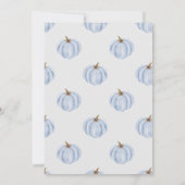 Boho Little Pumpkin Invite, Fall Baby Boy Dusche Einladung (Rückseite)