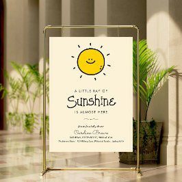 Boho Little Ray of Sunshine Baby Dusche Poster